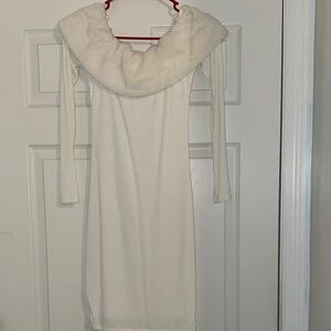 Active USA White Off-Shoulder Dress